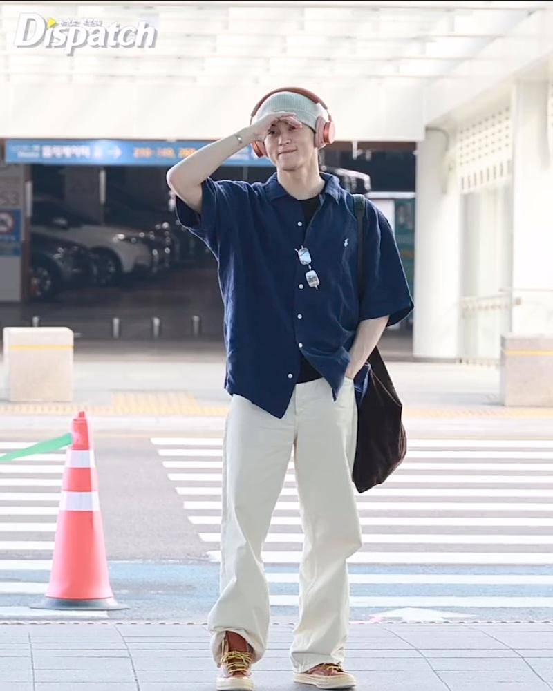 potret Mark NCT berangkat ke Jakarta (instagram.com/koreadispatch)